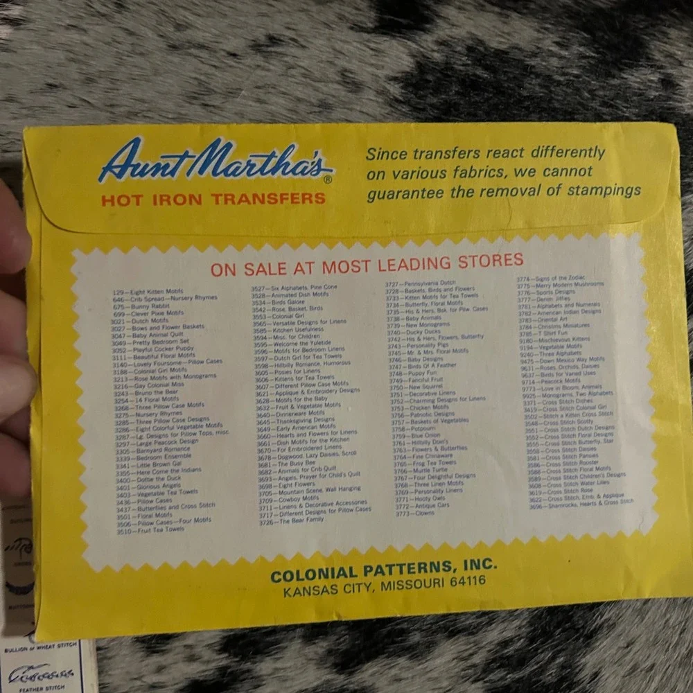 Vintage Aunt Martha's Hot Iron‎ Transfers Turtle Quilt Craft Sewing